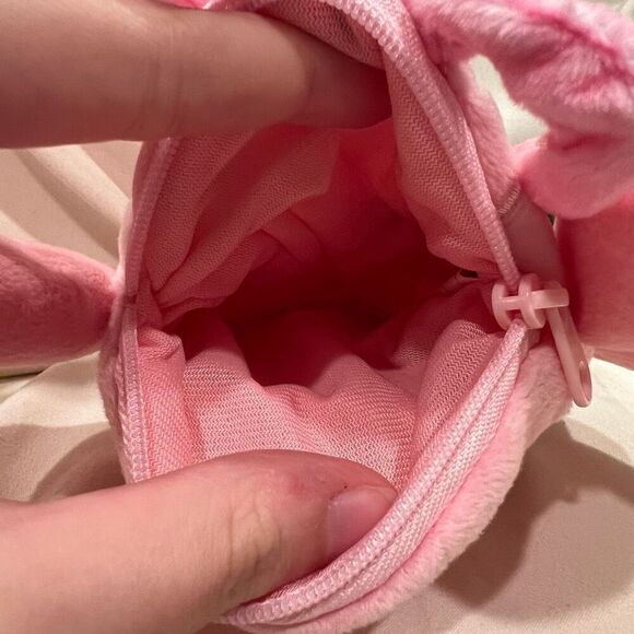 Disney Lilo & Stitch Angel Plush Pouch Lanyard NWT ID Lanyard Coin pouch 💗 - Picture 5 of 5